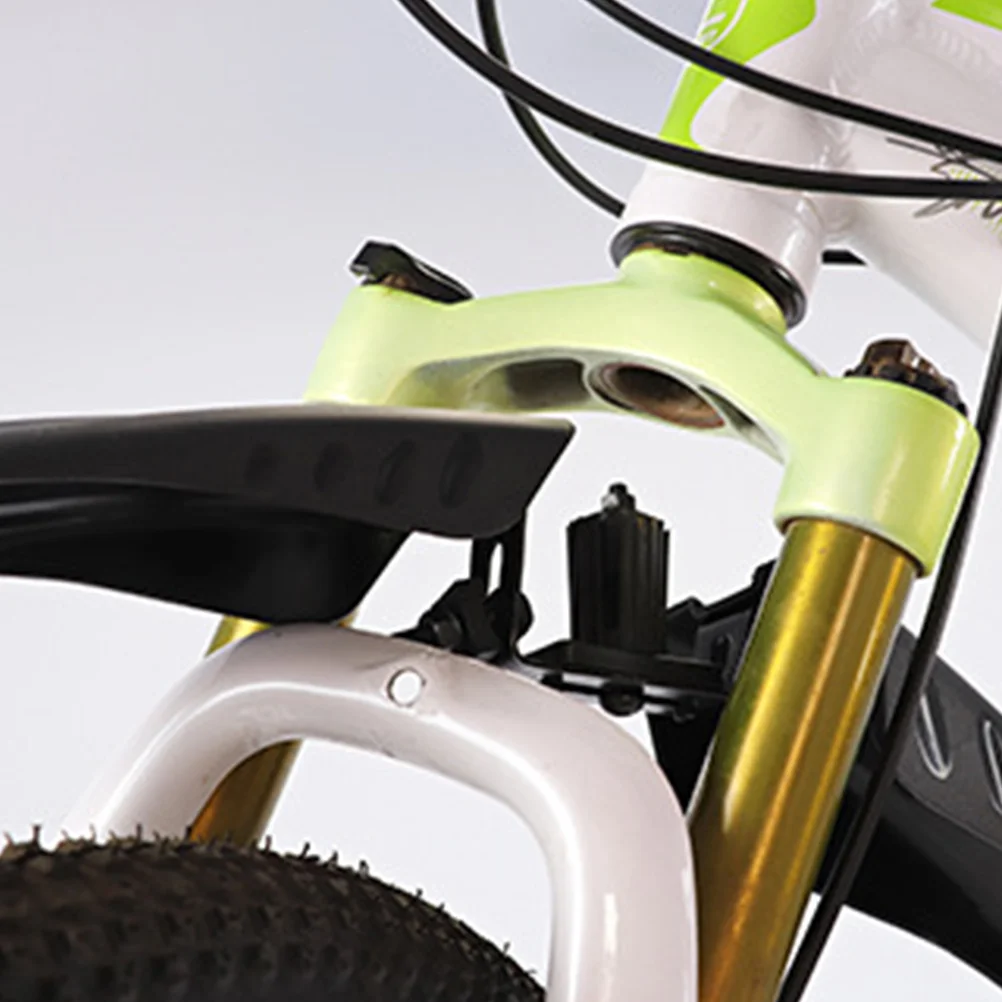 

1Pair Bicycle Mudguard Black Plastic Front Rear Bike Mud Guard for Mountain Road Dirt Bikes Windproof Wear Resistant Adjustable