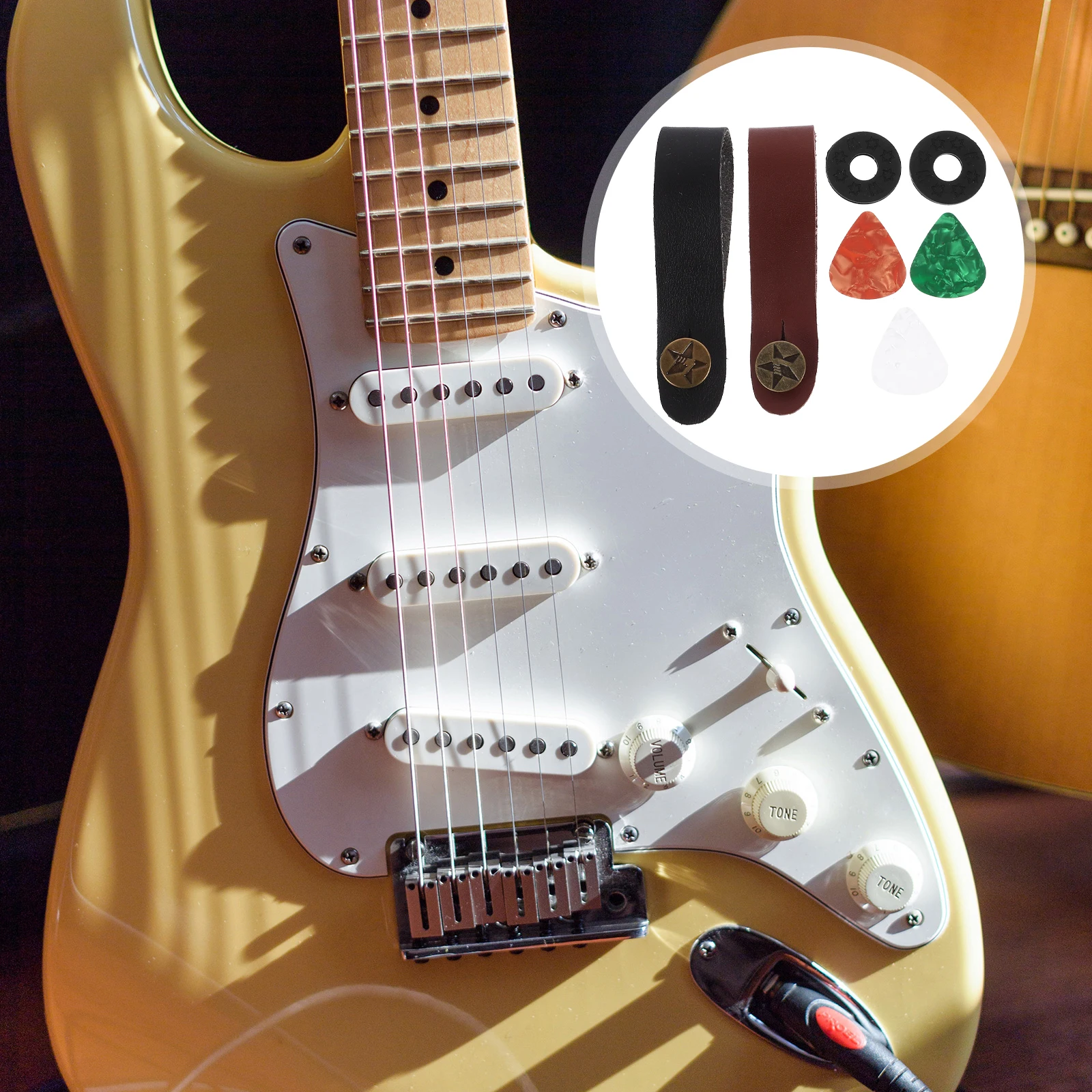 

guitar strap Guitar Headstock Strap guitar pick guitar picks for acoustic guitar ukulele pick Electronic Guitar Headstock Strap