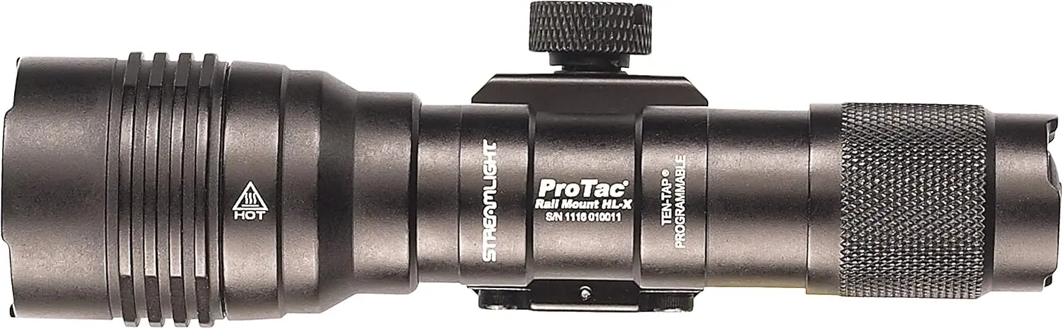 88066 ProTac Rail Mount HL-X 1000-Lumen Multi-Fuel Weapon Light with Remote Switch, Tail Switch, Clips, and CR123A Batteries