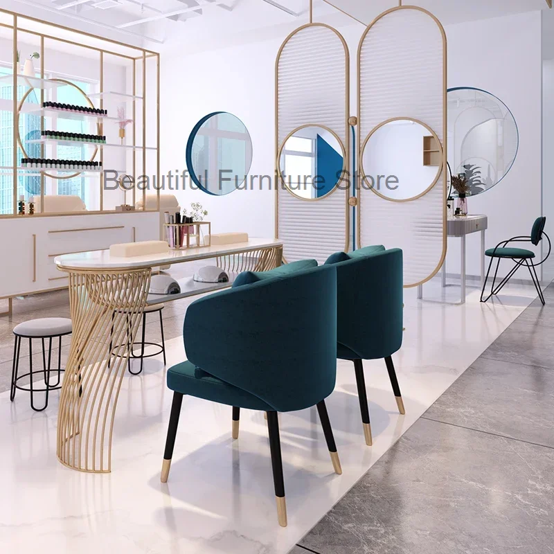 Luxo Modern Nail Desk, ardósia minimalista, mesas de manicure requintado, mobiliário nórdico para profissionais, HD50ZJ
