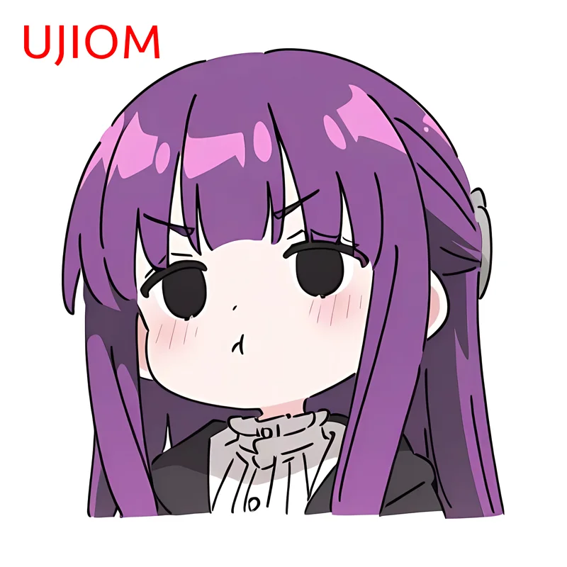 UJIOM Fern Angry Girl Wall Sticker Enchanting Enchanting Scratch Proof Picture Vinyl Decal Adhesive Suitable For Car Decoration