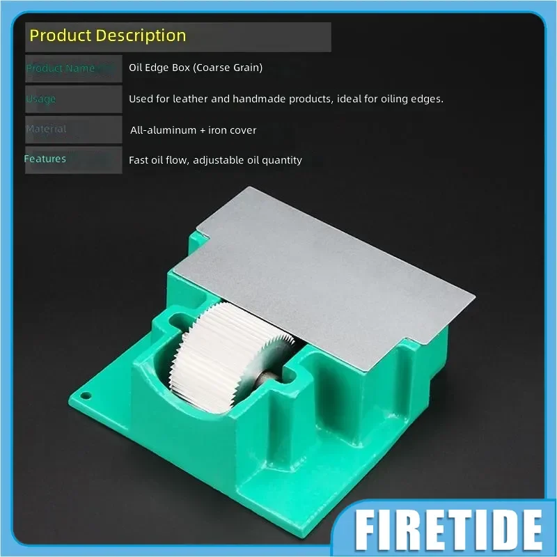 Heavy-Duty Leather Edge Sealing Box with Oil Roller Applicator Handmade Craft Tool for Leather Dye Paint Repair And Edge Finishi