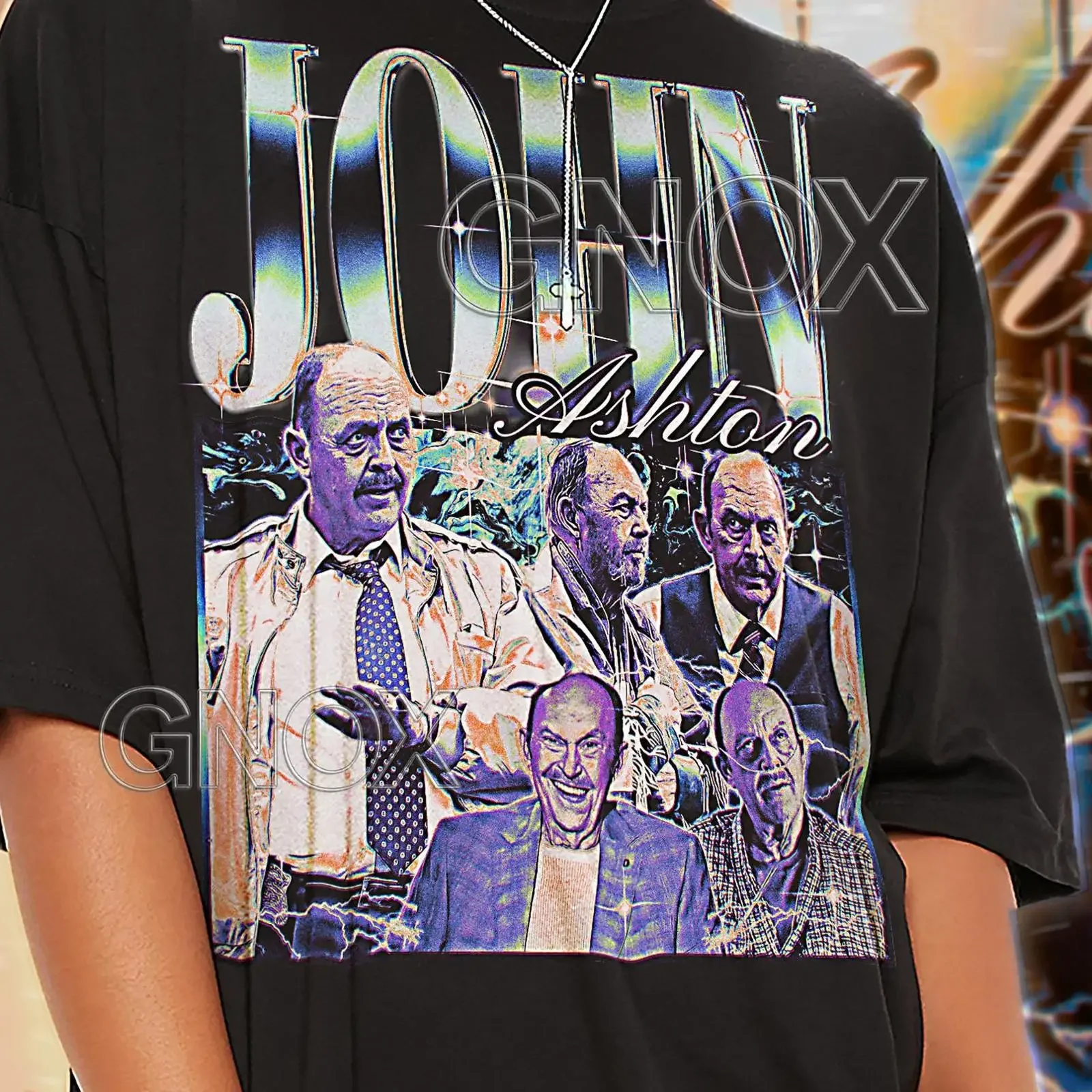 JOHN ASHTON T Shirt Retro 90s Sweater Merch saf vintage Washed designer clothes Stretched Casual Breathable Versatile Unisex