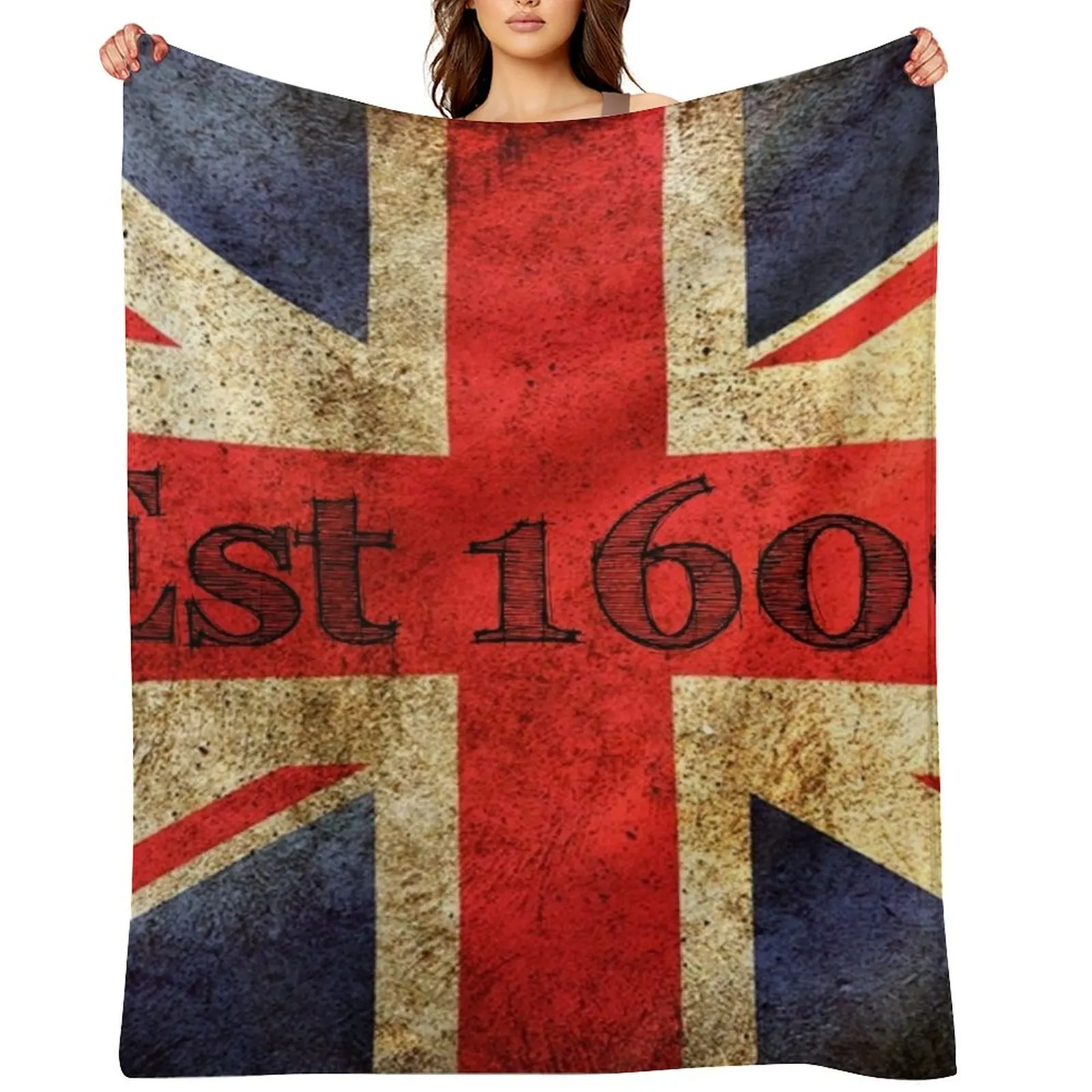 

Vintage Union Jack Throw Blanket christmas decoration Decorative Sofa manga Hairys Blankets