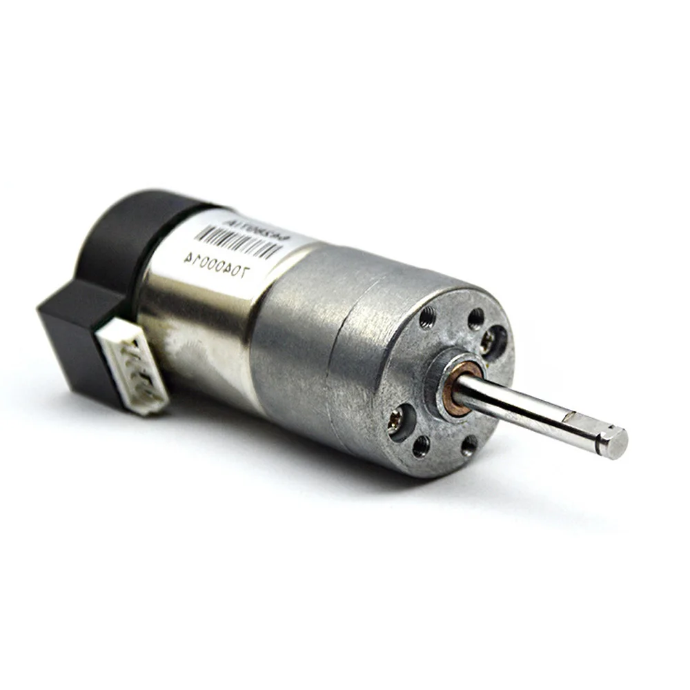 

Three Wire Encoder 25GA Geared Motor DC 3-24V High Torque Reduction Motor with Pulse Speed Feedback Encoder Geared Motor
