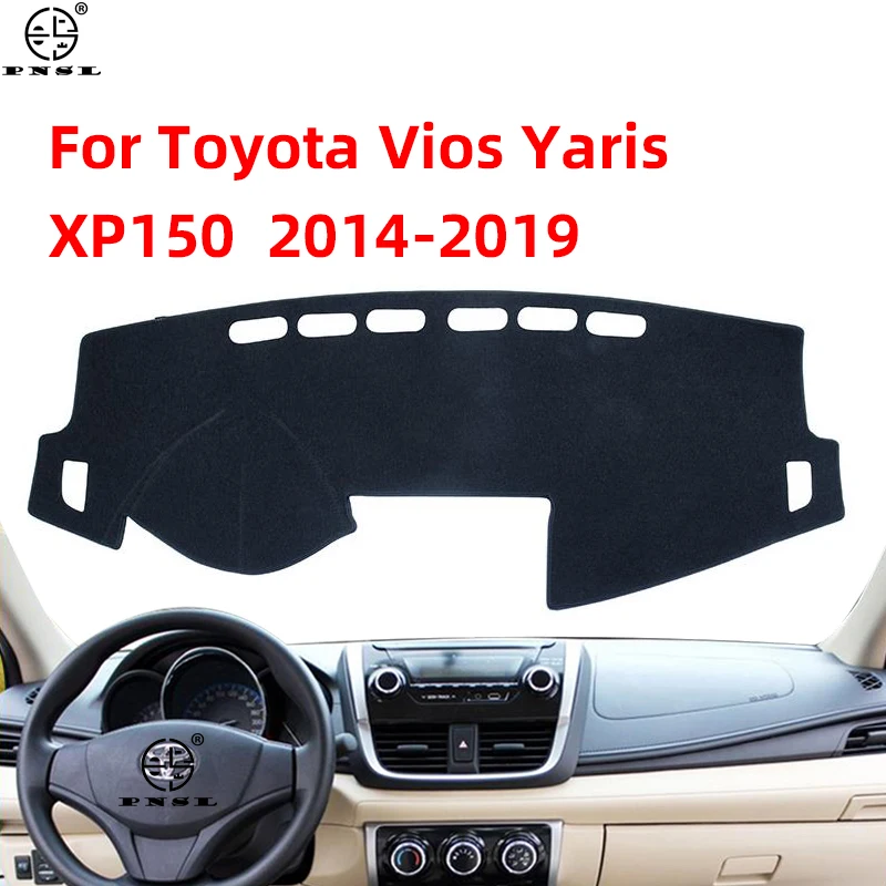 For Toyota Vios Yaris Belta Soluna 2014 2015 2016 2017 2018 2019 XP150 Car Dashboard Cover Pat Dash Board Mat Carpet Dashmat