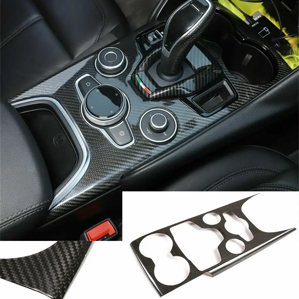 

Real Carbon Fiber Gear Shift Panel Cover Fit for Alfa Romeo Giulia 2020-2022