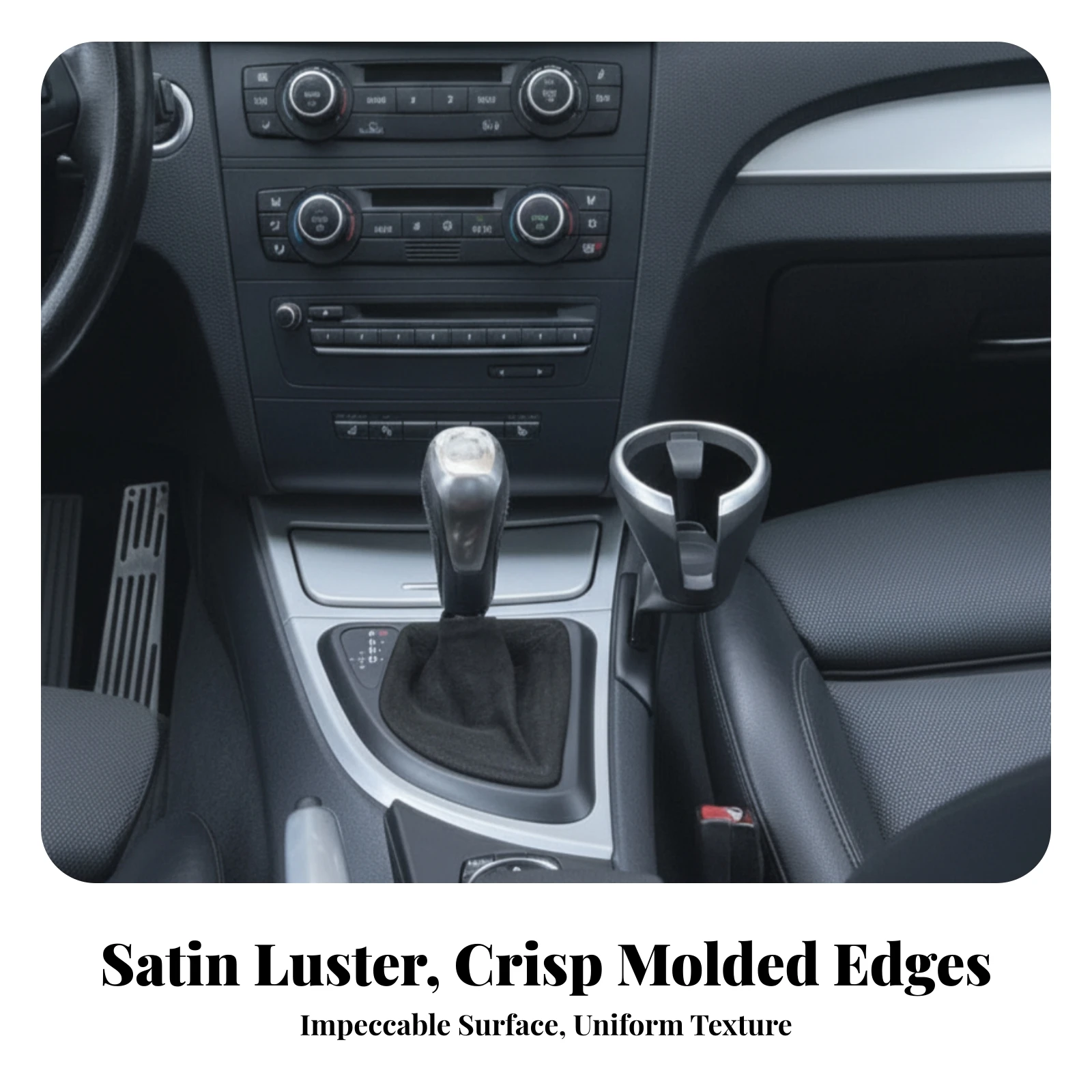 Console Cup Holder Module Upgrade Center Console Cup Holder Hardware Black ABS for DIY Mechanics, Daily Driving