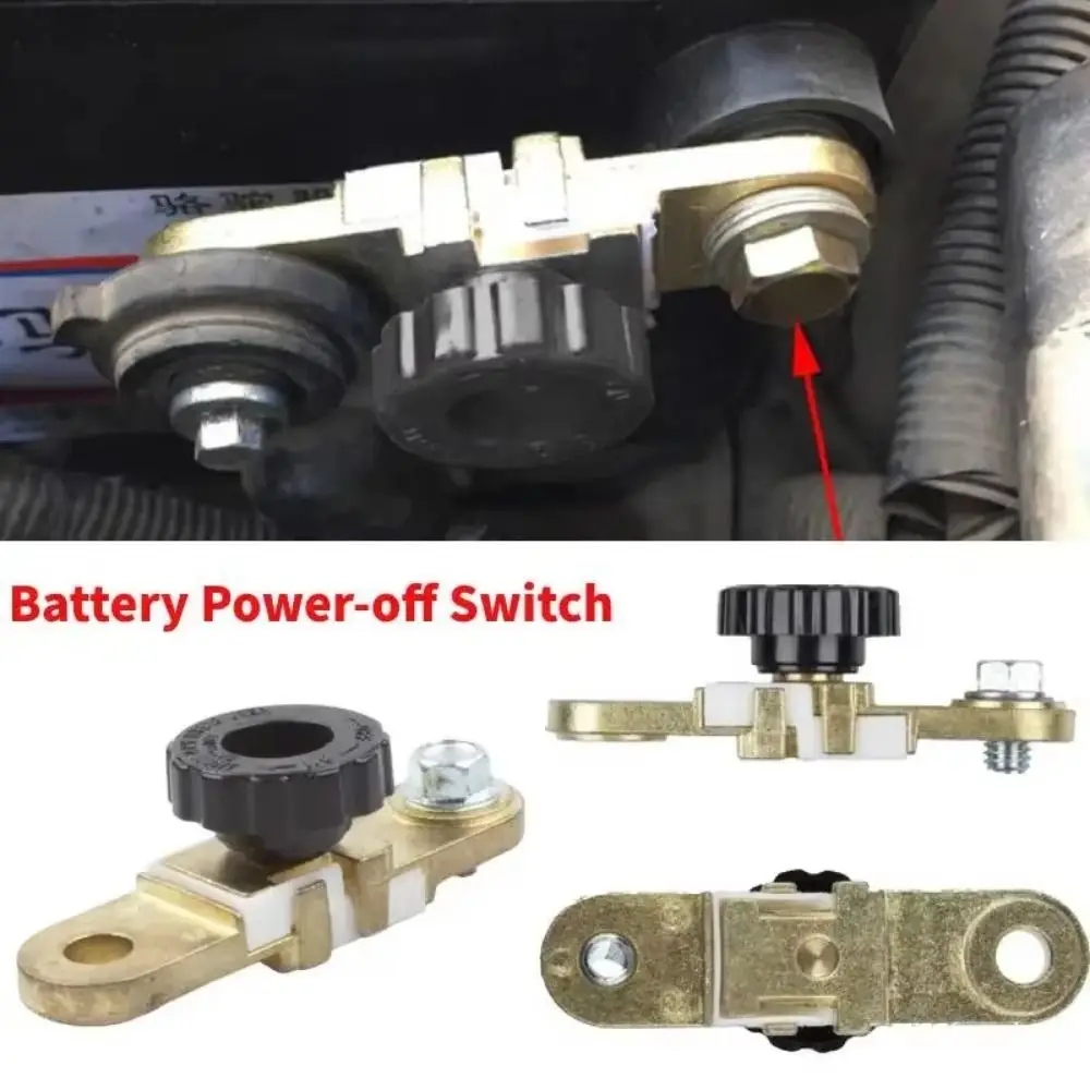 

Car Truck Battery Terminal Link Quick Cut-off Switch 100A Anti-Leakage Switch Car Side Post Battery Rotary Disconnect Switchs
