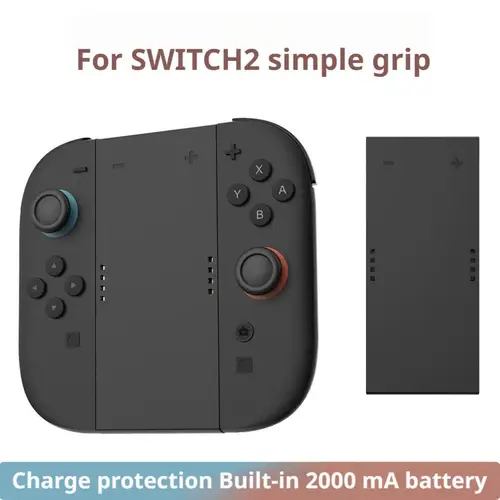 Imagen 2 del producto Empuñadura de carga para controlador Switch 2, base de carga con mango JoyCon para Switch 2, adaptador de cargador, accesorios de juego Q7P3