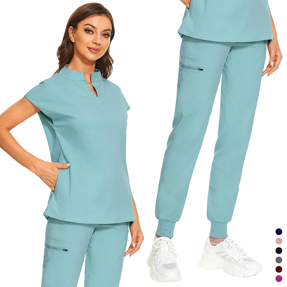 Dentist Uniform Beauty Salon Health Care WorkWear Wholesale Medical Suits for Women Hospital Surgical Sets Lab Clinical Uniforms