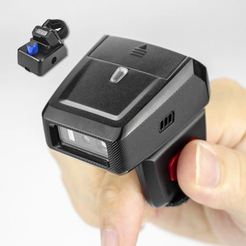 RS-8000BT Netum Factory OEM Type C Wireless Blue Tooth 2D Qr Code Scanner Industrial Barcode Scanner Finger Reader
