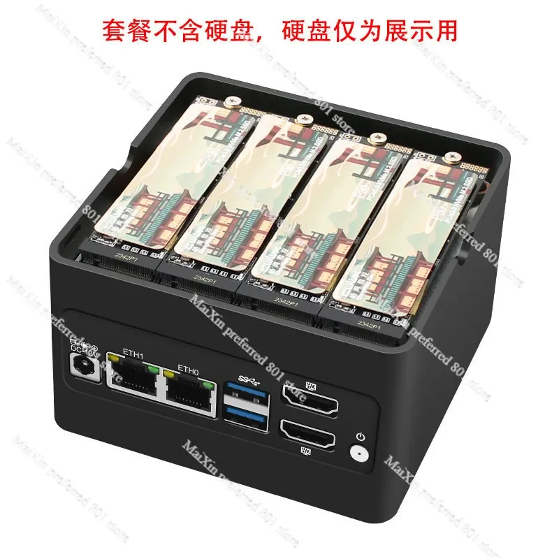 초소형 NAS 미니 PC N100/N150/N305/N355 4×M.2 DDR5 듀얼 2.5G LAN 썸네일 5