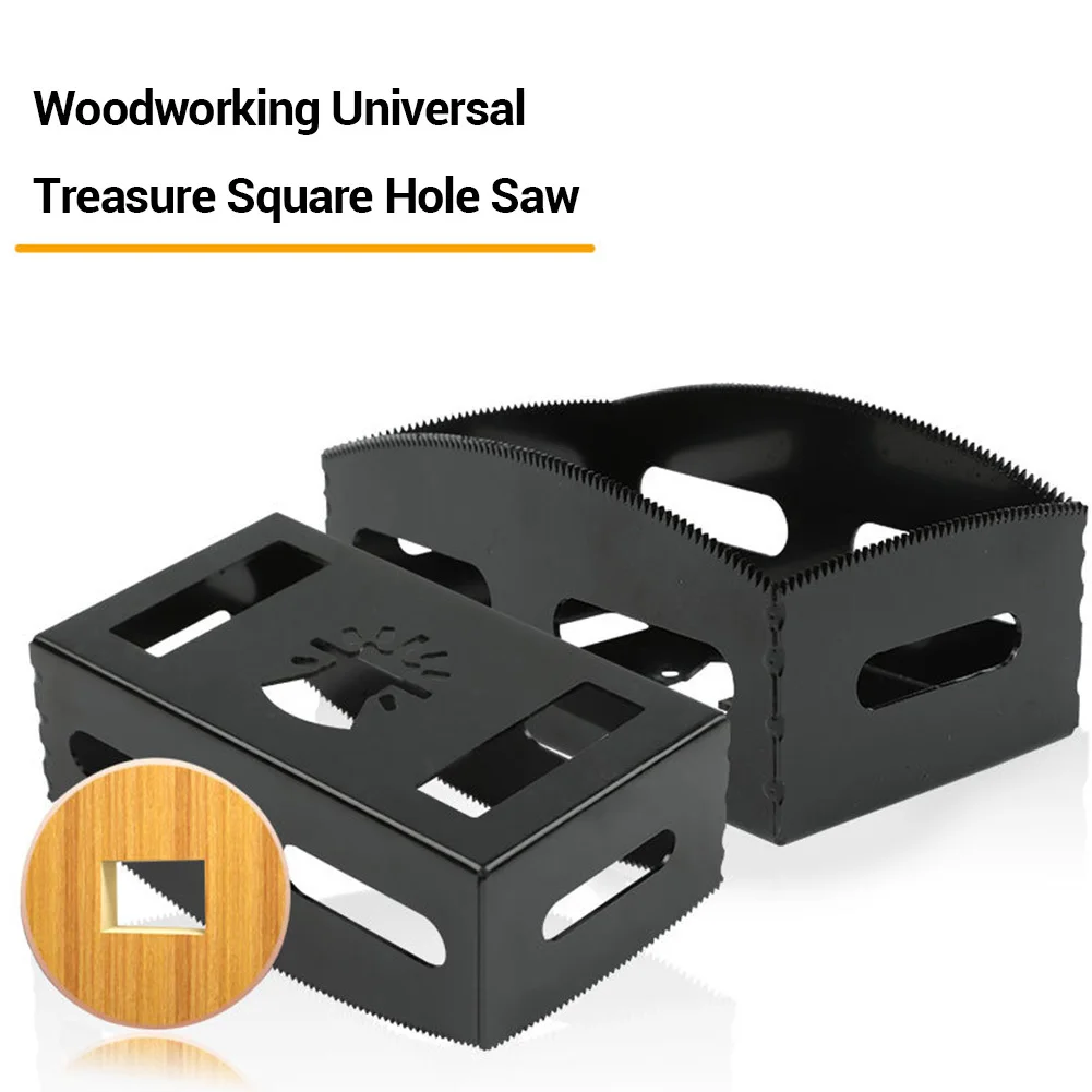 Square Slot Cutter Rectangle HSS Socket Carving One Step In Place For Oscillating Multi-Tools For Drywall Plastic Metal Wood