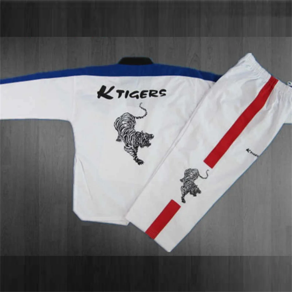 Taekwondo Uniform Set -  Dobok Unisex Karate Gi (110-190cm), Men's & Women's Dojang Training & Performance Gear