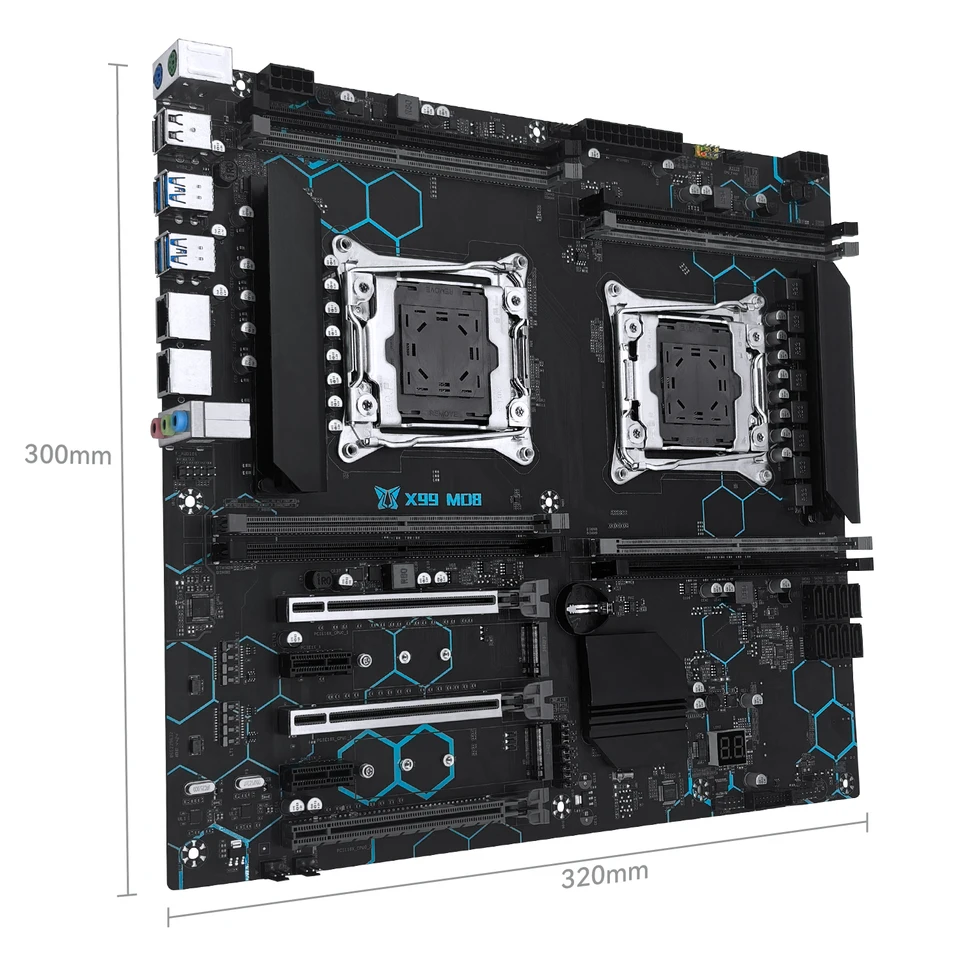 MACHINIST X99 MD8 デュアル CPU マザーボード、オプションの Intel