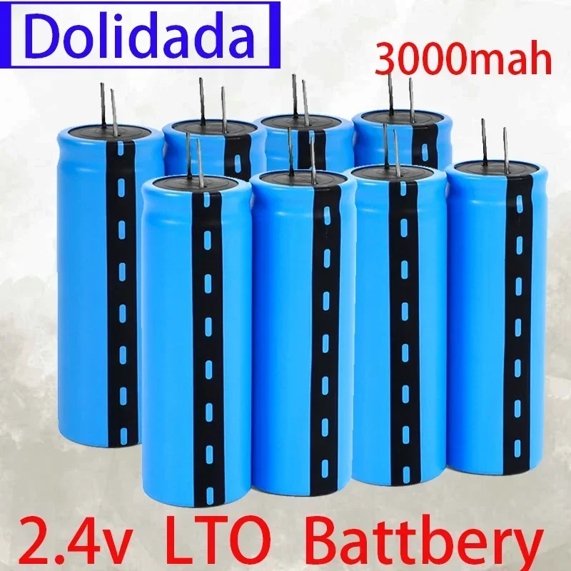 

NEWEST 2.4V 3000mAh LTO 23680 Lithium Titanate Cell 15C Power Rechargeable Low Temperature Battery Cells 25000 Cycle Times