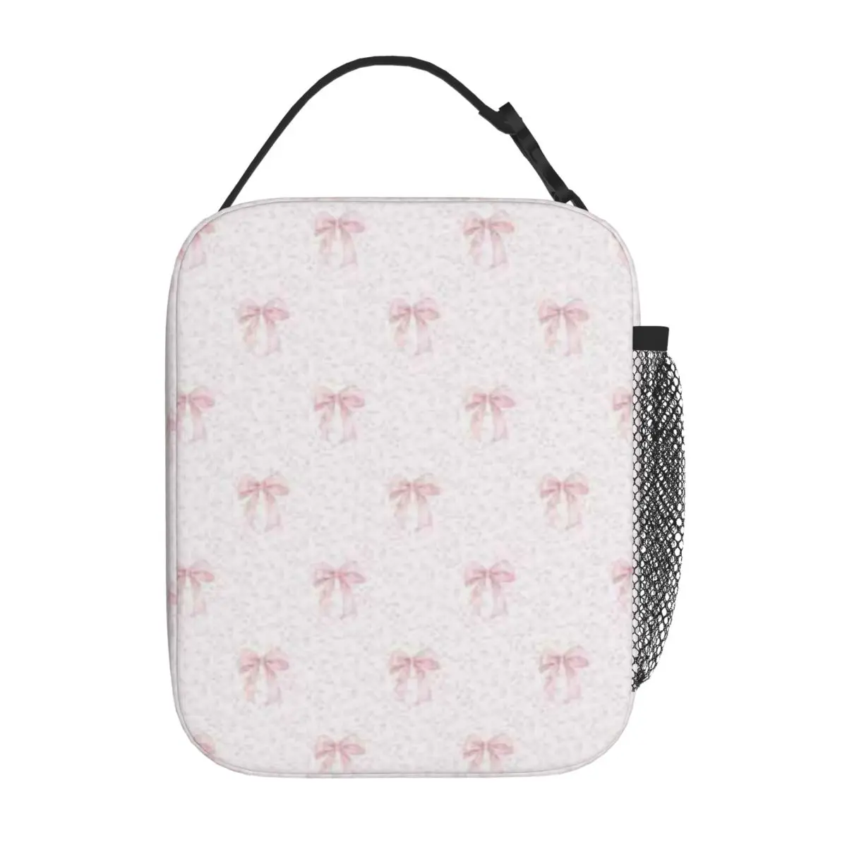 Bestselling Pinky Girl Patchwork Nylon Lunch Bag School Break Time Lunch Box Bag