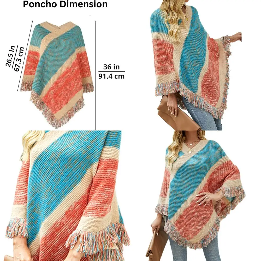 

Элегантный кардиган-пончо в стиле бохо | Легкая плюшевая шаль-пончо | Шикарная и модная накидка