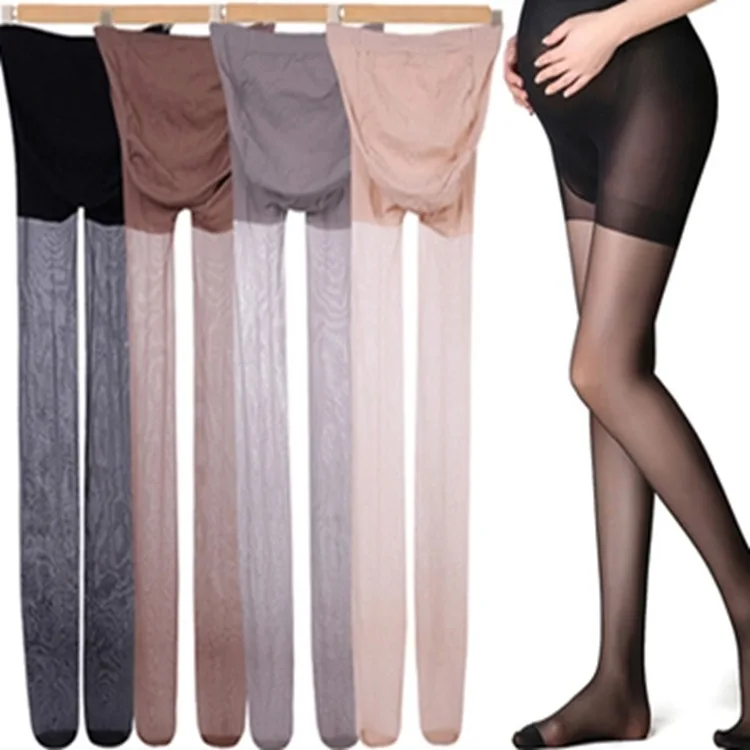 Pregnant Women's Pantyhose Support Can Be Adjusted Thin Pantyhose Female Summer Ultra-thin Anti-hook Silk Large Size Flesh Color