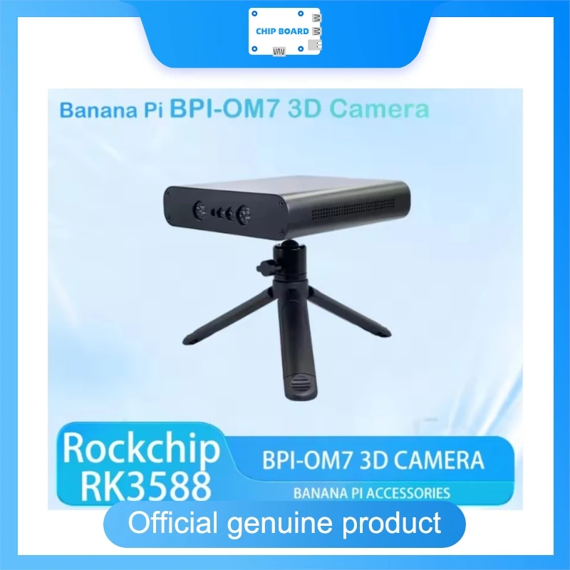 

Banana Pi BPI-OM7 AI 3D vision kit, RK3588 octa-core, 8GB LPDDR4, 64GB eMMC, Orbbec Gemini 2 IR depth camera, IMU & D2C support