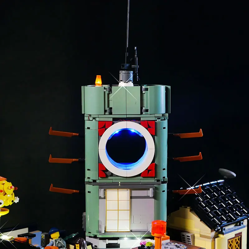 مجموعة إضاءة LED لمصباح LEGO 70620 NINJAGO City المتوافق مع 06066 هدية ذاتية الصنع (لا تشمل مجموعات الطوب لبنات البناء مجموعات النموذج)