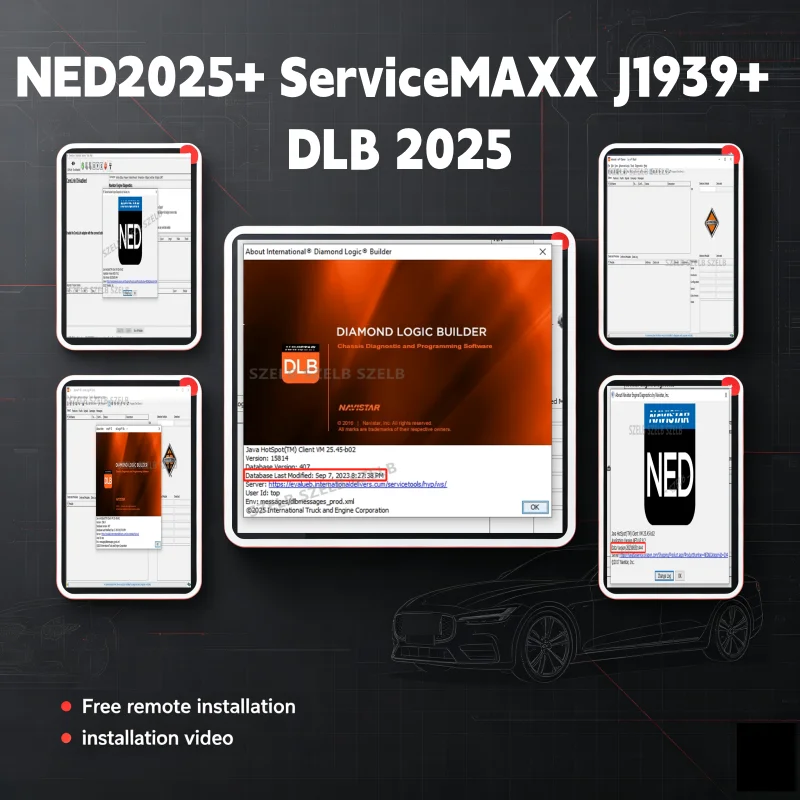 2026 hot Engine Diagnostics NED DLB 2025 + Unlock Keygen + ServiceMAXX J1939 for Unlimited Install on Multi pcNED 2025 DLB 2025