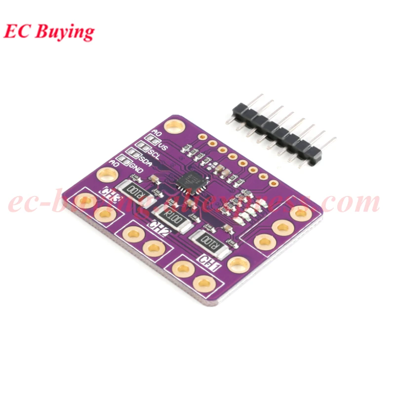 1Pc-10Pcs INA3221 Triple Channel 3 Way Shunt Current Power Supply Voltage Monitor Sensor Module I2C IIC SMBUS Replace INA219