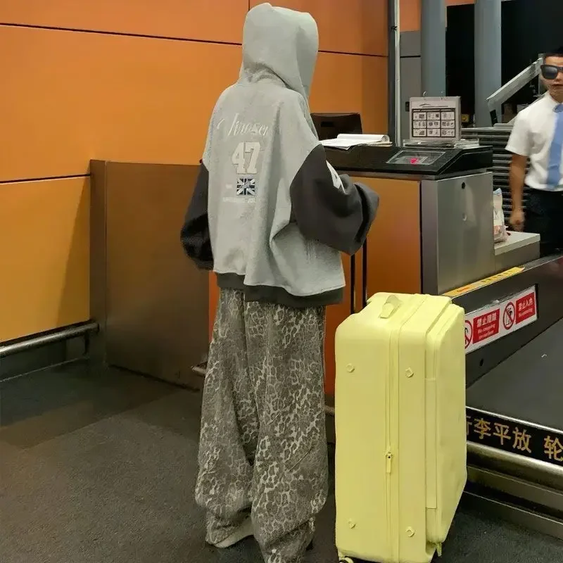 الأمريكية خمر الشارع الشهير زمم هوديي رجل راجلان كم فضفاض صالح سترة للجنسين الخريف الهيب هوب شارع العليا مقنعين البلوز