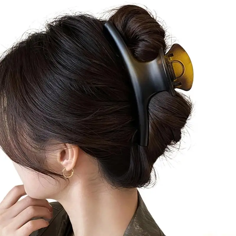 

31BF Большой изогнутый зажим для волос из смолы для женщин Шпилька Легкий аксессуар для волос