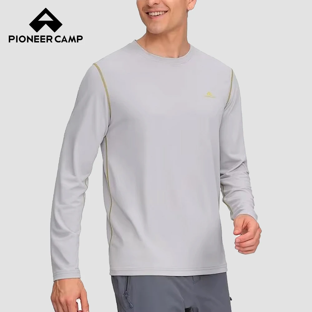 

Pioneer Camp Men's Long Sleeve Quick Dry Shirts Athletic T-Shirt Lightweight Breathable Workout Hiking Running Sports Tops