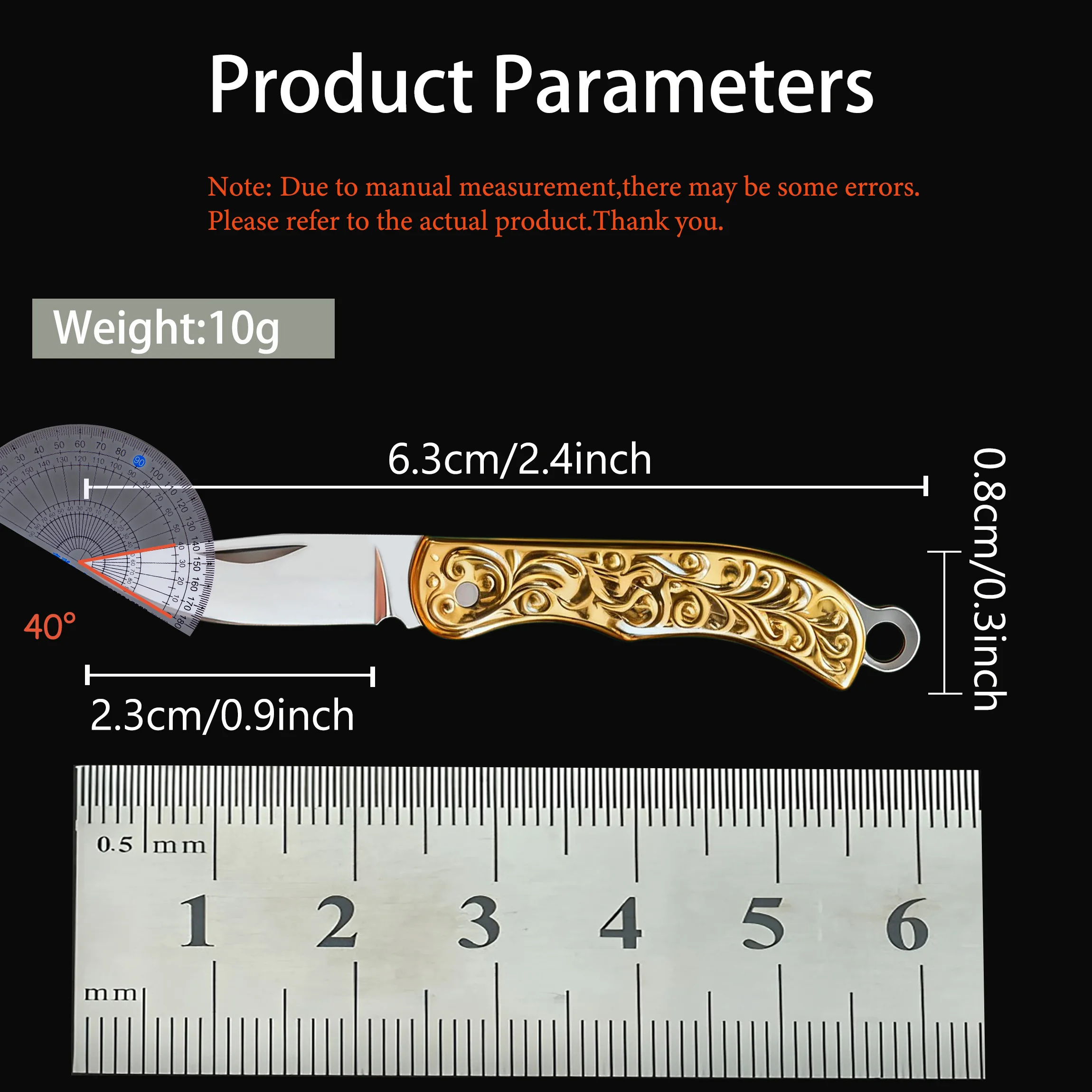 Mini Folding Knife Household Unboxing Knife Keychain Portable Knife Detachable Express Keychain Utility Tool Hiking Accessories