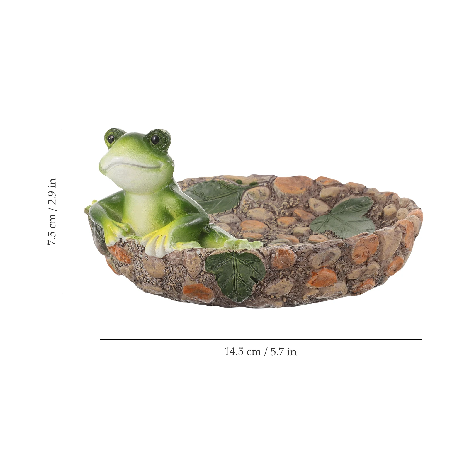 

Frog Statue Resin Home Decor Mini Sculpture Garden Figurines Peace Symbol Lightweight Portable Table Shelf Placement