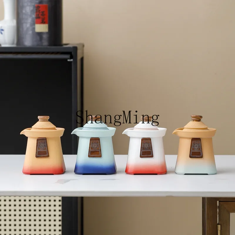 CL Forbidden City merchandise court style travel tea set small set express cup portable outdoor business