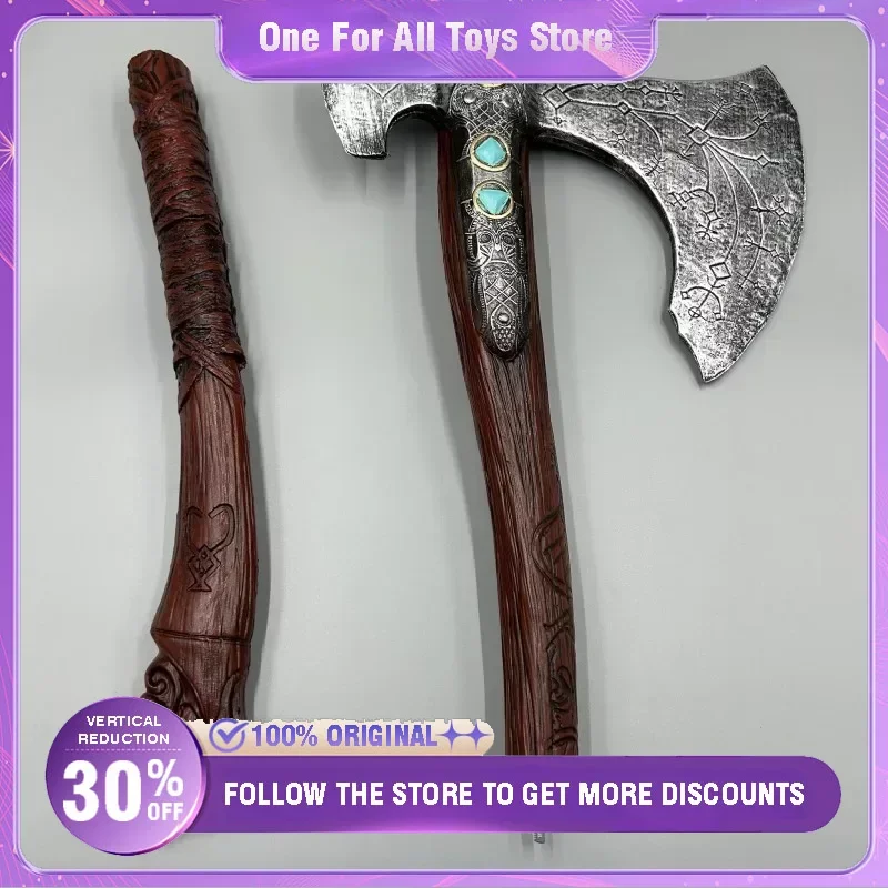 92cm God of War Leviathan Axe Weapon Model PU Material Detachable Kratos Sword Samurai Toy Weapons Anime Game Toy for Kid Gift