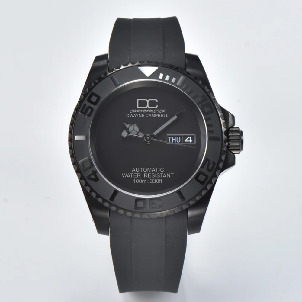 Customized Watch 40.5MM Automatic Mechanical Men Limited Edition Watch NH35 Movement Sapphire Glass 316L Stainless Steel Case DC