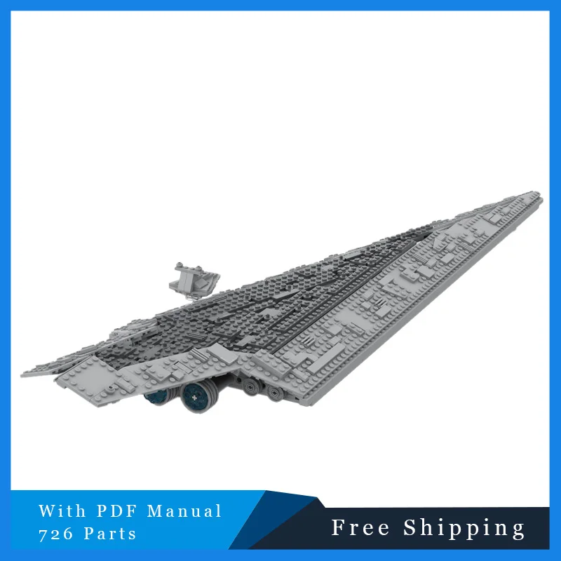 

726 PCS Star Battle Series MOC Destroyer Building Block Model Set DIY Assembly Display Toy For Children Birthday Christmas Gifts