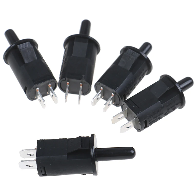 1PC Door switch Refrigerator cabinet light disinfection cabinet Wardrobe Closed press button switch black