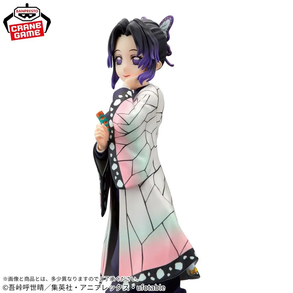 Oficialmente licenciado BANPRESTO GLITTER & GLAMOURS Shinobu Kocho Figura Anime Modelo Demon Slayer Figura Brinquedo Genuíno