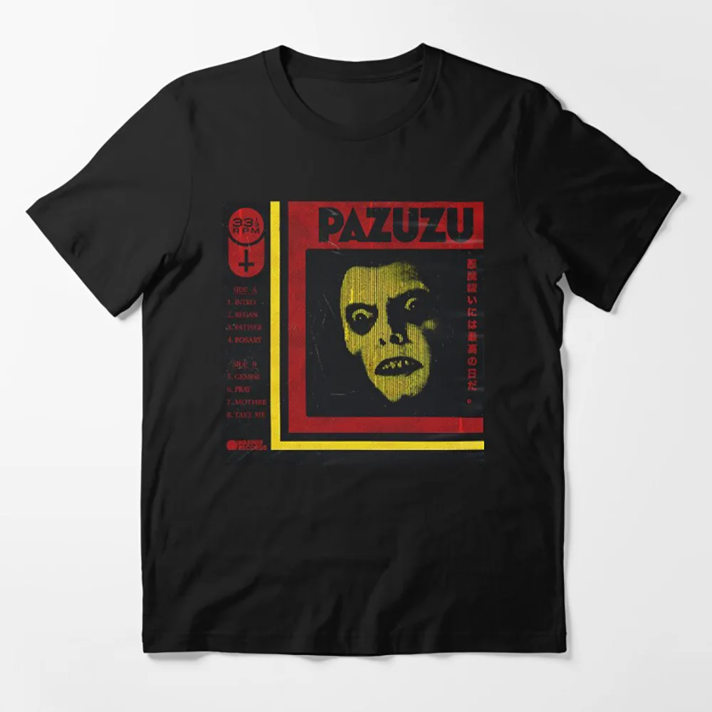 

Pazuzu Album The Exorcist Sacry Halloween Gift t shirt for man Supernatural Horror Movie Graphic Clothes All size Tops