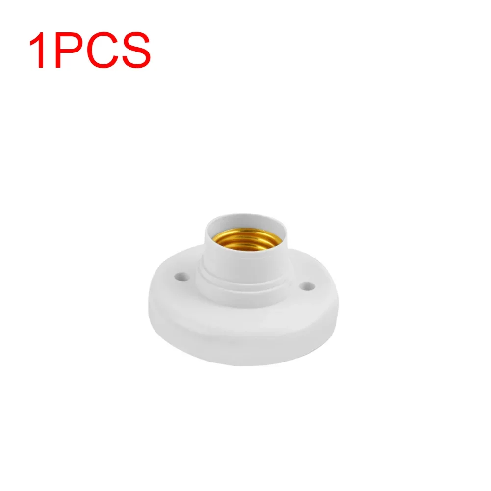 1-20 Stuks 220V E27 Schroeflamp Standaard Gloeilamp Socket Houder Adapter Basissap Socket Wit Plafond Lamp Lamp Bevestigingsbasis