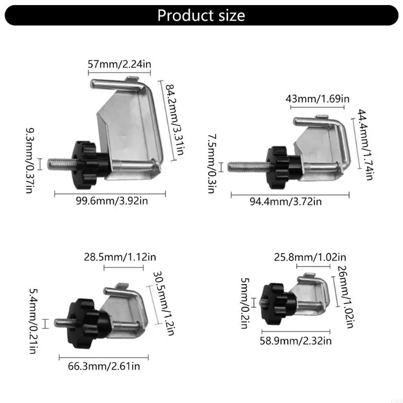 Kit de alicates de beliscar mangueira de linha de combustível de carro, 4 peças adequadas para entusiastas de mecânico e faça você mesmo para vedação e fixação de tubos