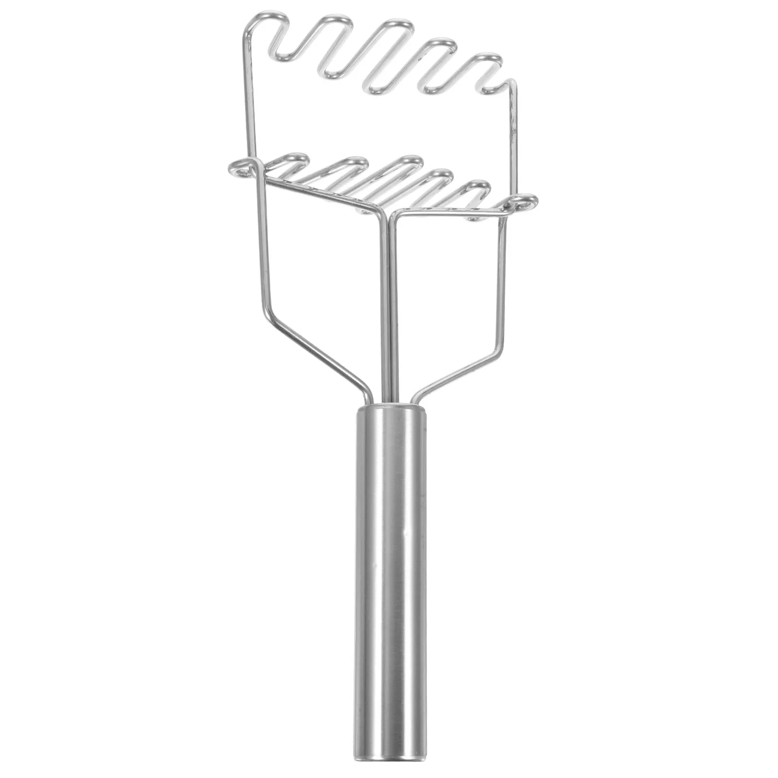

1Pcs Stainless Steel Potato Presser Wave Shape Design Easy Grip Handle Compact Size for Home Restaurant Kitchen Gadget Potato