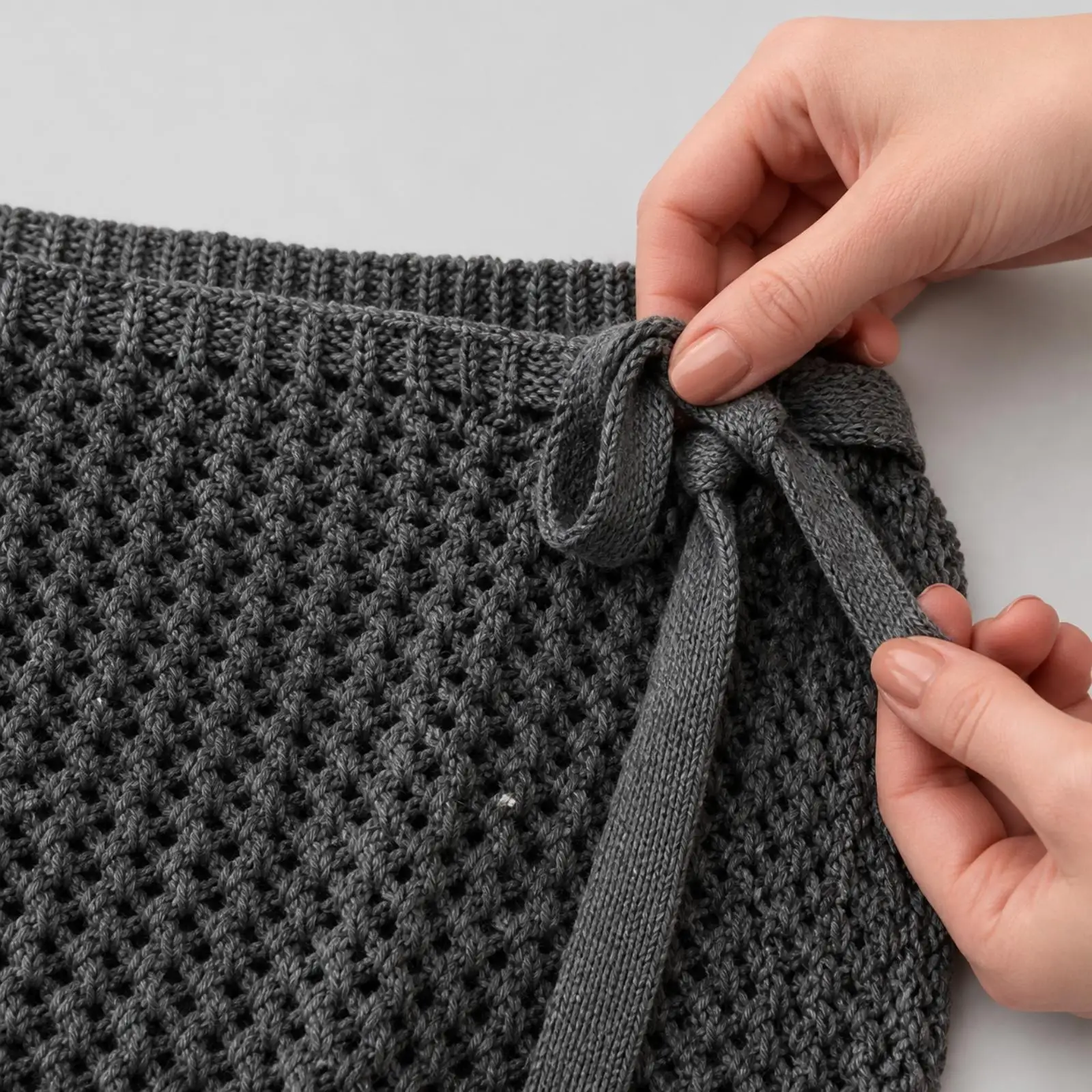 Breathable Wrap Skirt | Flexible Waistband Area, overlap-style Skirt with Tie