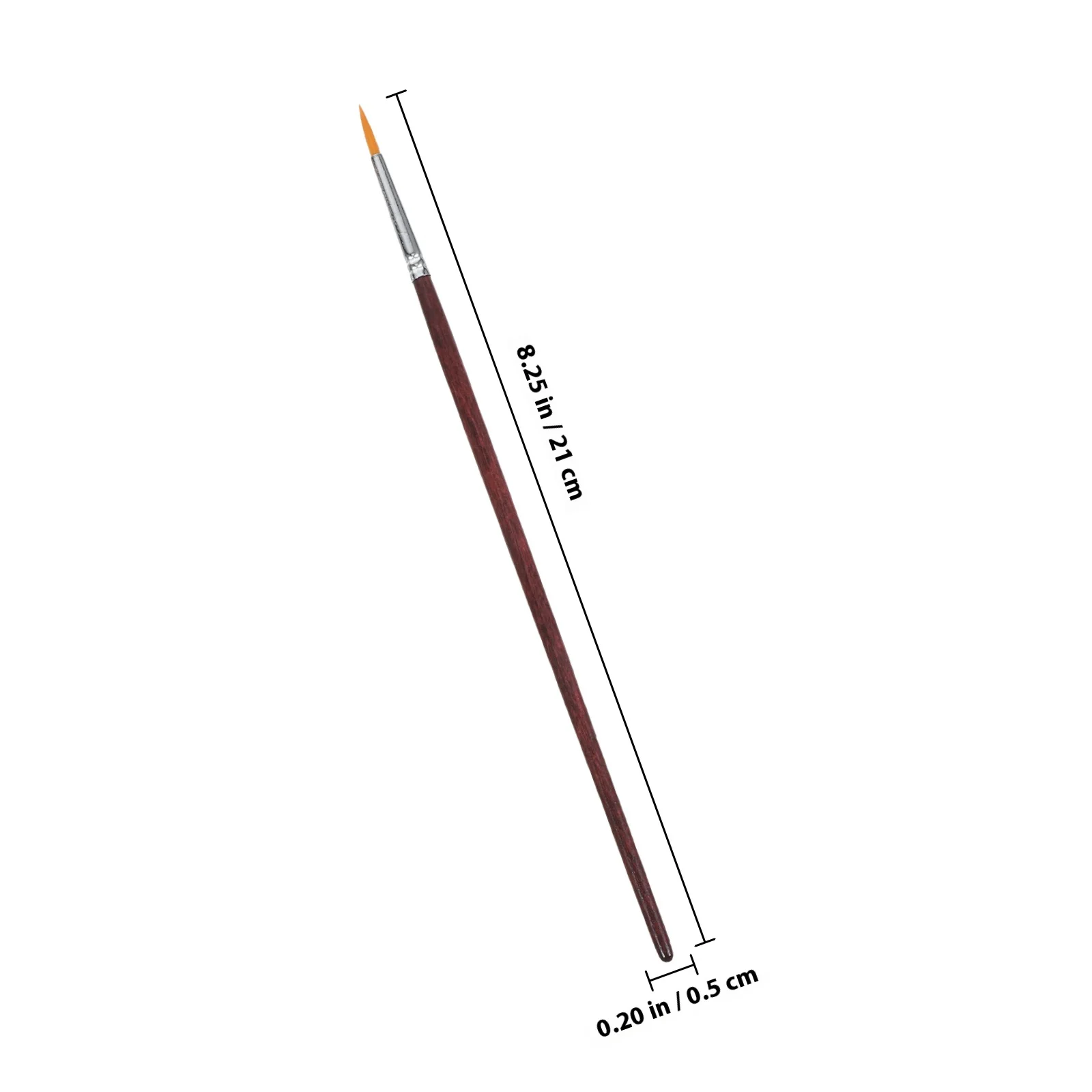 7 قطع من الفرش اليدوية التفصيلية، أدوات شعيرات نايلون ذات طرف رفيع صغير لبطانة فنية للأظافر على شكل ألوان مائية من الأكريليك