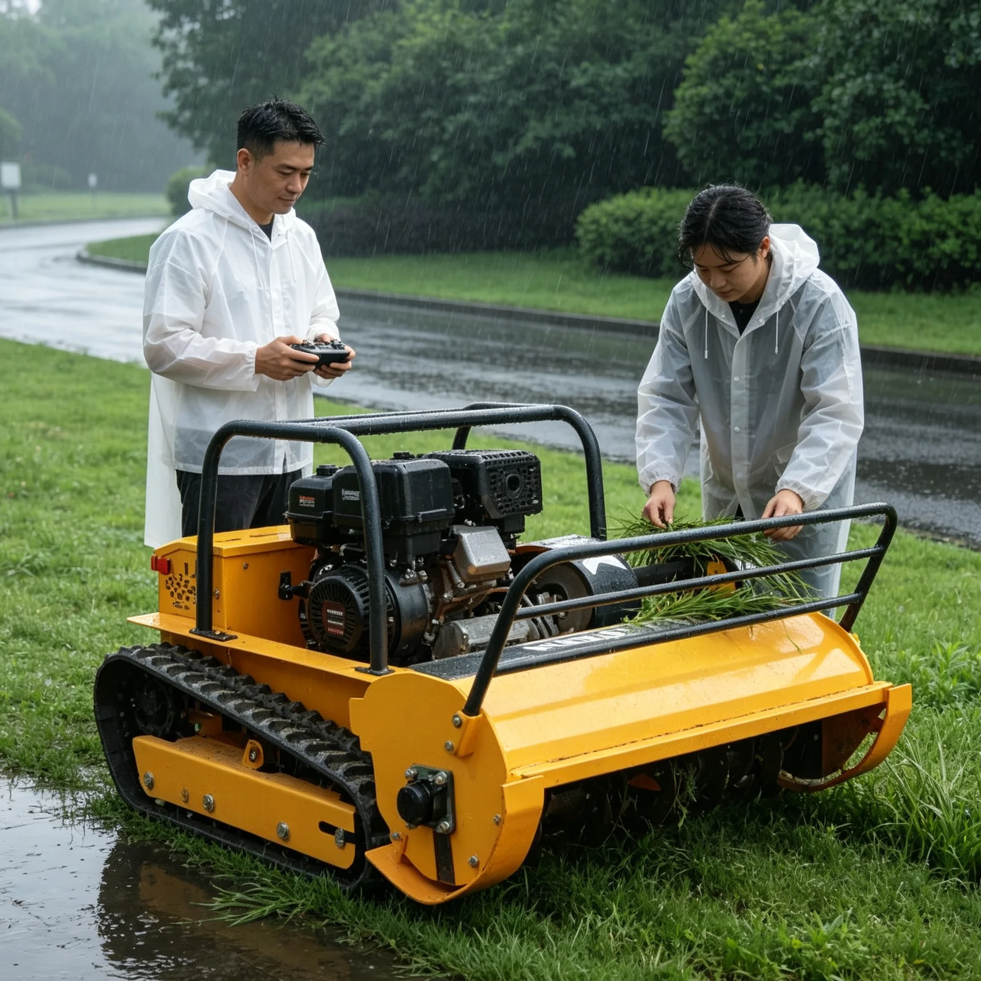 Customized intelligent robot lawn mower, five additional practical functions, multi‑scene machine for park green‑belt care