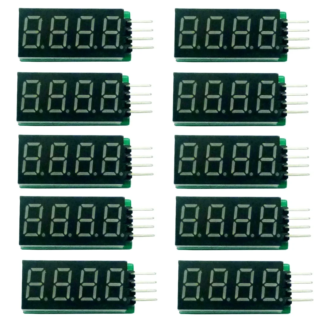 10Pcs 4 Digital I2C…