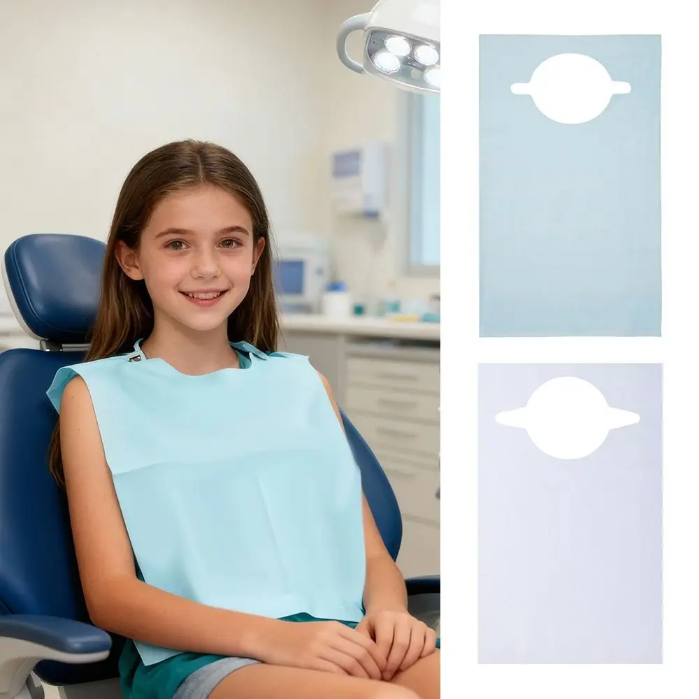 

20pcs Adult Care Waterproof Adult Bibs Disposable Soft Clothing Protector Absorbent Elderly Care Bibs Eating Protection