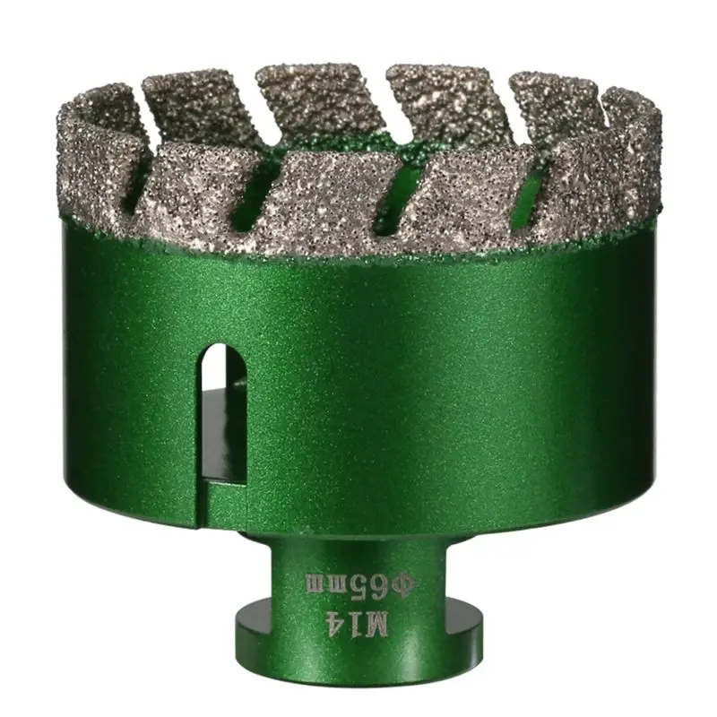 

A60z65mm M14 Thread Vacuum Brazed Masonry Hole Opener Suitable For Tile, Granite And Marble Marble Diamond Drill Bitmay