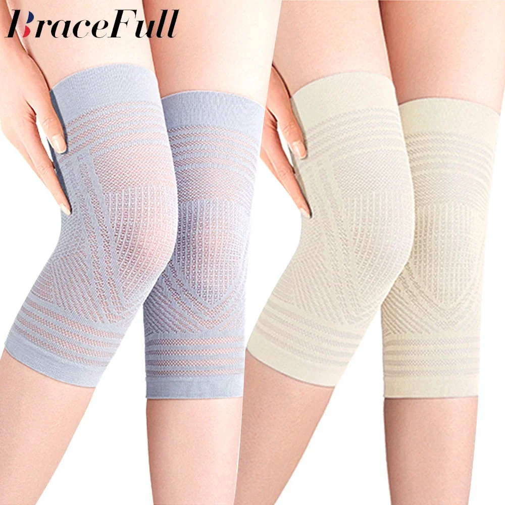 

1Pair Summer Ultra Thin Knee Support Brace Sports Knee Pads Male Female Gym Running Knee Protector Arthritis Injury Pain